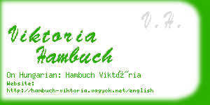 viktoria hambuch business card